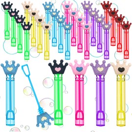 24 Pcs Princess Crown Bubble Wands, Birthday Party Favors