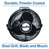 Air King 9312 Powder-Coated Steel Multi-Mount Wall Fan, Black