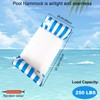 2 Pack Pool Inflatables Water Hammock for Adults, 4-in-1 Inflatable