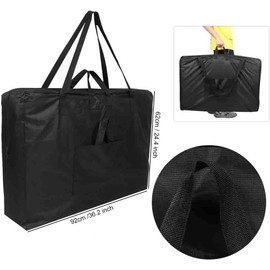Bolsa para mesas de masaje, mesa de masaje portátil, ligera, funda de transporte universal para mesa de masaje, color negro, bolsa de almacenamiento portátil para mesa plegable