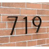 5" Stainless Steel Floating House Number, Metal Modern House Numbers,