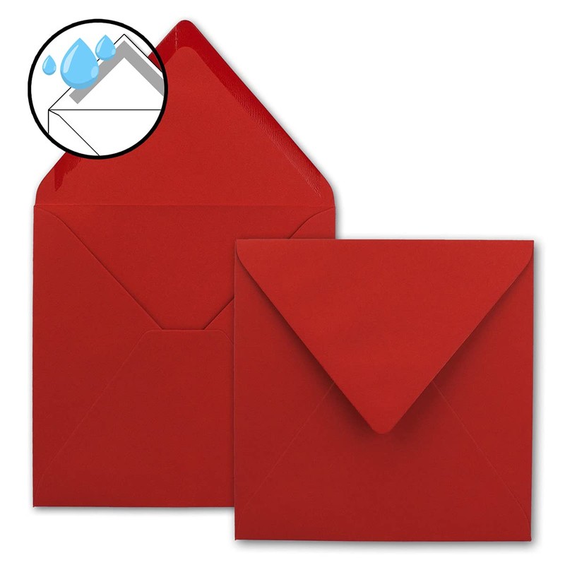 FarbenFroh® Series Square Envelopes Without Window, 15.5 x 15.5 mm