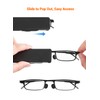 2 Pack Folding Reading Glasses for Men & Women Ultra-Slim
