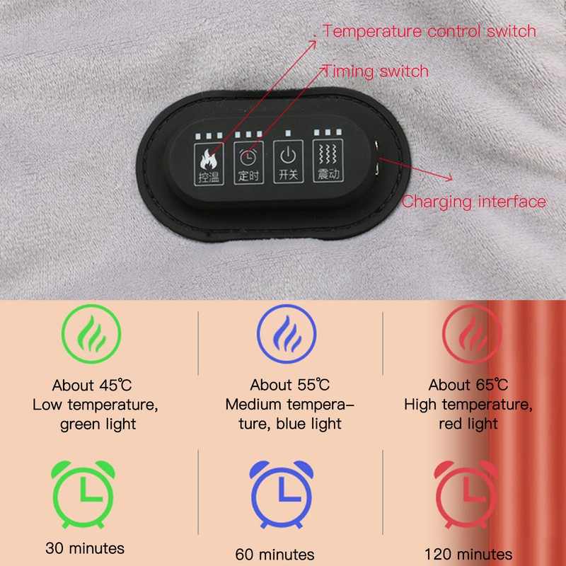 Neck Shoulder Heating Pad for Pain Carbon Fiber Relieve Discomfort