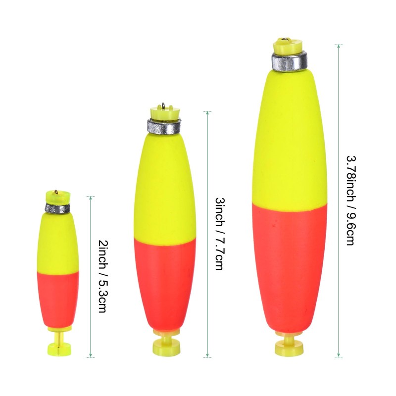 M METERXITY 10-Pack Fishing Bobbers Floats, 96mm EVA Foam Weighted