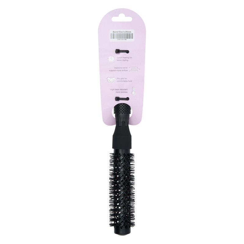Oz Essentials Salon Pro Brush 25mm - Black