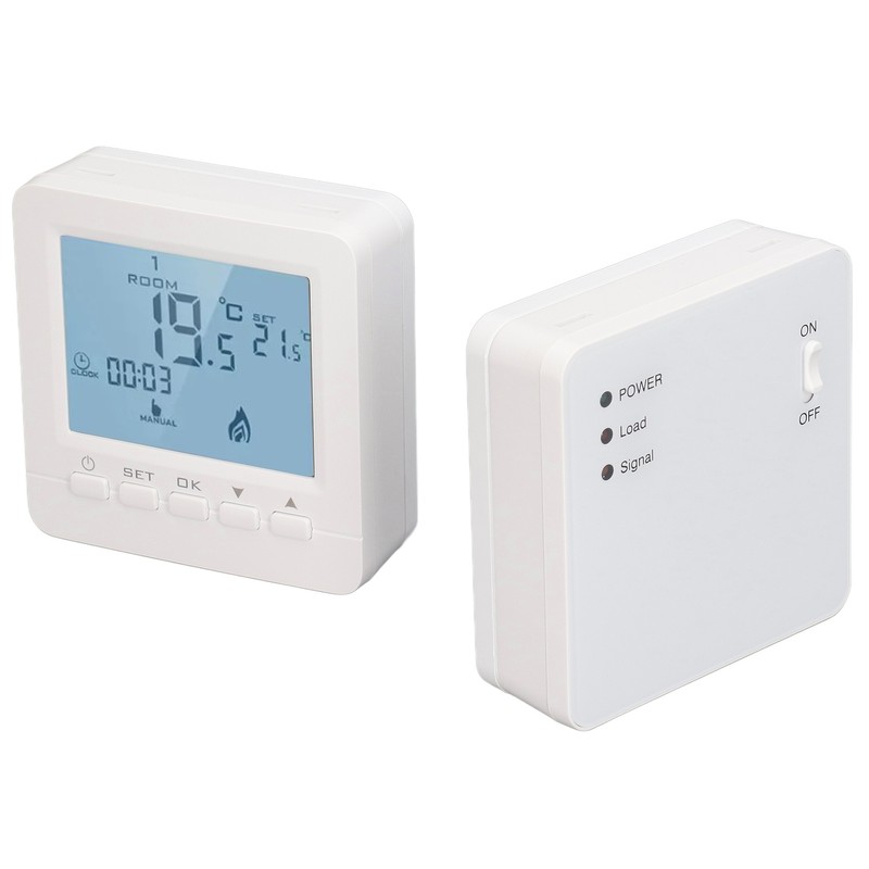 Programmable Thermostat RF Wireless Smart Flame Retardant Electric Heating Temperature