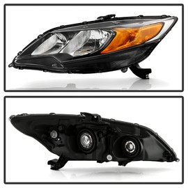 ACANII - For 2014-2015 Honda Civic 2-Door Coupe Factory Style Headlight Headlamp Replacement Left Driver Side