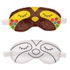 Baker Ross FE429 Sloth Fabric Sleeping Mask for Painting, Pack
