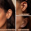 FUNRUN JEWELRY Surgical Steel Earrings for Women Men Hypoallergenic Stud