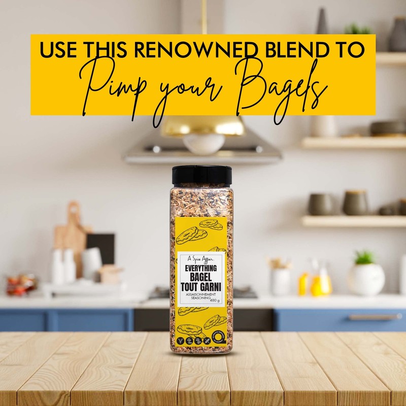 A Spice Affair’s Everything Bagel Seasoning Blend 480 g (16.9