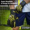 Sportout Guantes de Portero, Guantes de Portero con Protector de
