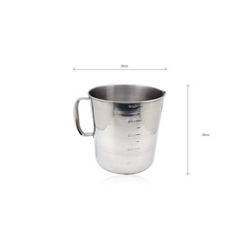 Stainless Steel Beaker, Pitcher with Handle, 169oz 5000ml 5 Liter