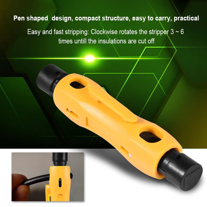 Coax Coaxial Cable Wire Stripper Stripping Tool for RG59 RG6
