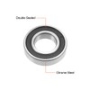 sourcing map 6901-2rs Deep Groove Ball Bearing 12x24x6mm Double Sealed