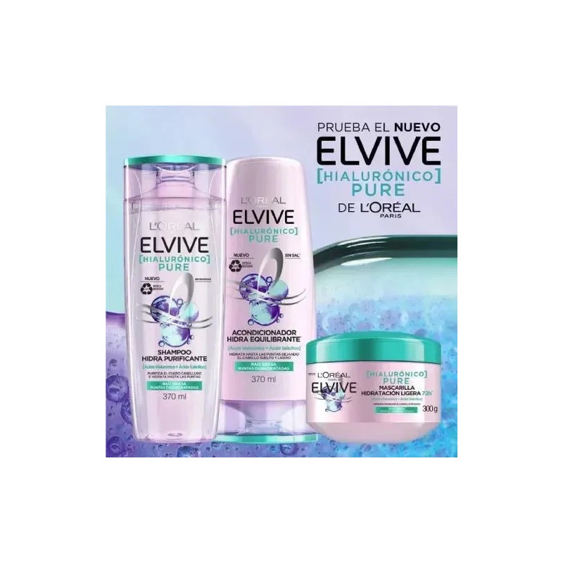 Crema Tratamiento Elvive Hialurónico Pure 300g