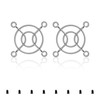 YIMATEECO 40mm Fan Grill Guard, 2 Pack CPU Case Fan