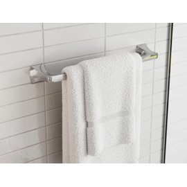 Pfister Bruxie Bath Towel Bar for Bathroom, 18-Inch, Wall-Mounted, Screw-in, Polished Chrome Finish, BTBBIE1C