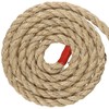 JEUIHAU 100 Feet 1/2 Inch Jute Rope Natural Sisal Fiber