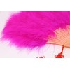 180 Degree Large Bubbly Juliana Fan, Fur (Magenta), Feather, Dance,