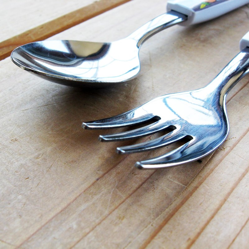 Nagao Children's Spoon and Fork Set, 5.4 inches (13.8 cm),