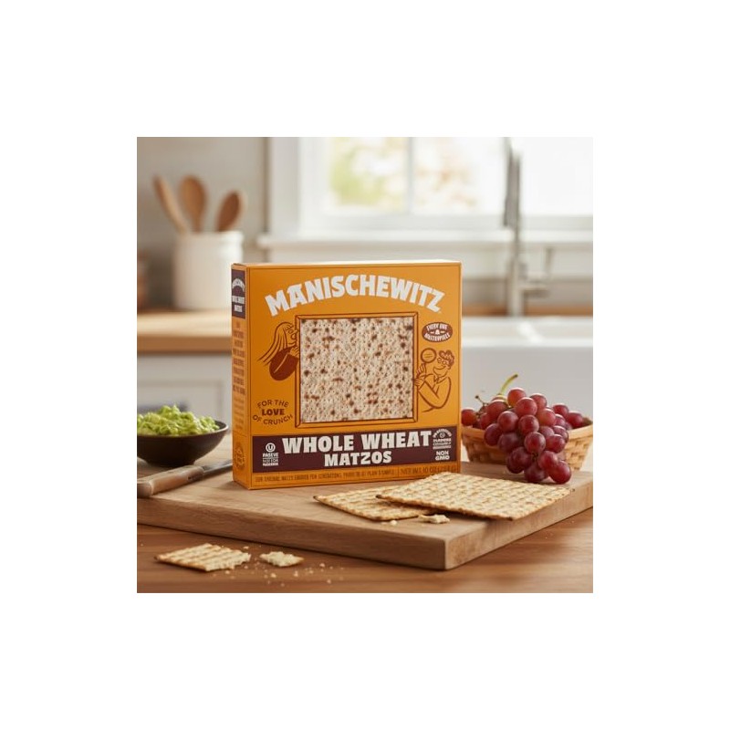 Manischewitz Whole Wheat Matzos, 10 0z (3 Pack) | Thin