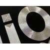 Diamond Etched State of Ohio OH Car Tag Black Metal