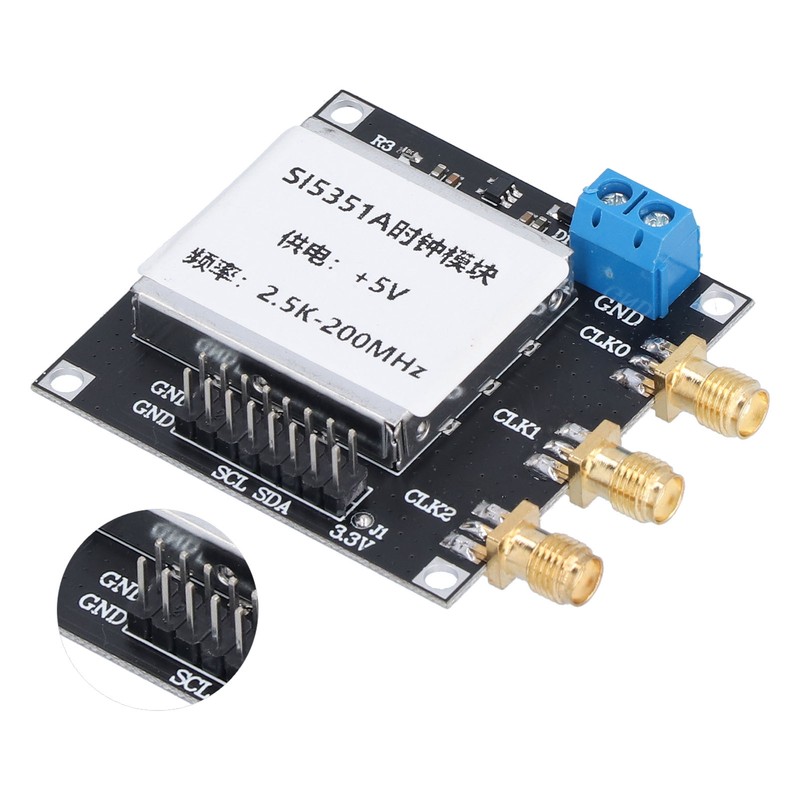 SI5351 Clock Signal Generator Module Low Noise Square Wave Frequency