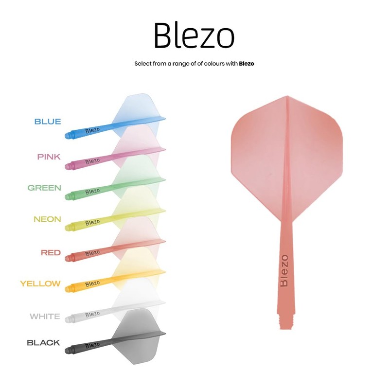 BLEZO Darts Durable Dart Flights | Integrated Dart Flights with