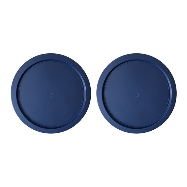 Replacement Lid for Pyrex 6" Storage Plastic Cover 4 Cup Bowl Dish 7201-PC Blue (2-Pack)
