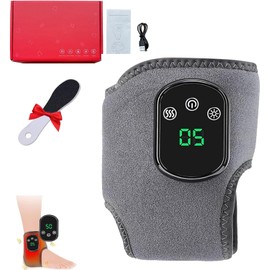 2026 New Foot Renew Triple Method Massager, Portable Foot Massager, Wireless & Portable Heated Ankle Wrap with 3 Vibration Mode for Home/Office (1pcs)