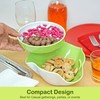 Southern Homewares Double Pedestal Serving Pistachio Bowl with Shell Storage