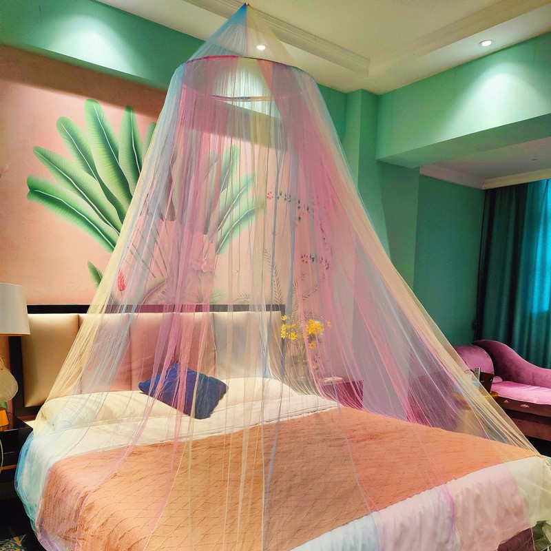 Eimilaly Rainbow Bed Canopy for Girls Mosquito Net, Easy Installation