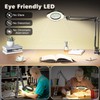 Magnifying Glass with Light and Clamp, 15X 10X Desk Magnifying