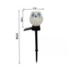YZYOE Solar Powered White Blue Eyed owl Lights, Garden Decorative