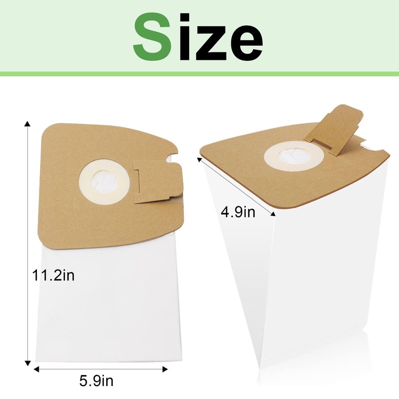 9 Pack Vacuum Bags Replacement for Eureka Mighty Mite 3670