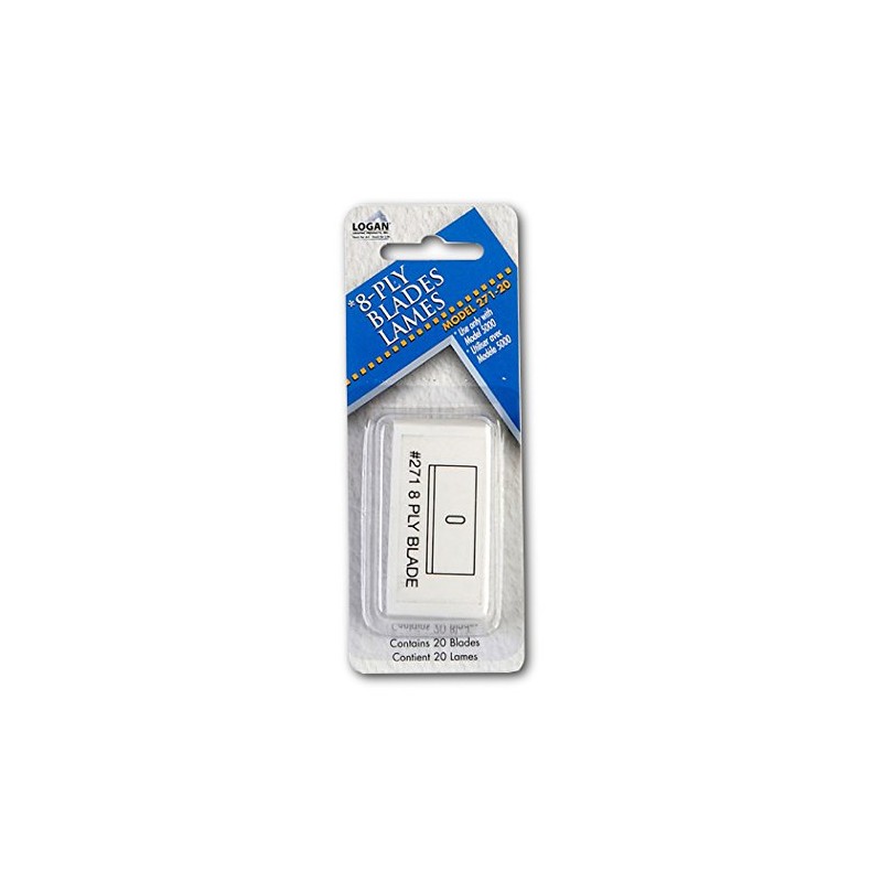 Logan Graphic Products 8-Ply Mat Cutter and Blades replacement blade,Silver