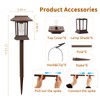 Glosola 6Pack Solar Pathway Lights Outdoor Waterproof IP65, Brown Solar