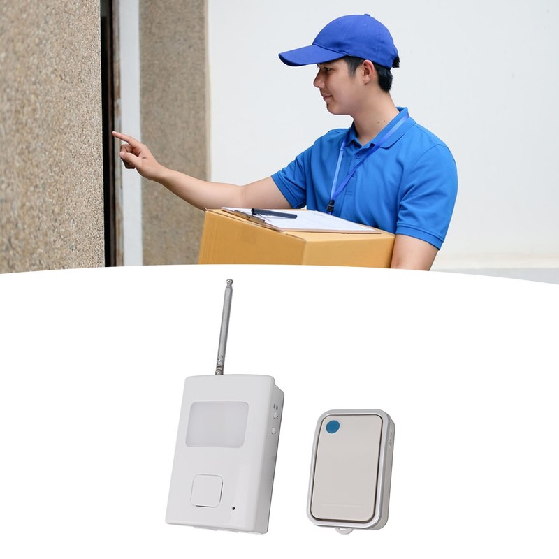 Wireless Doorbell with 1 Transmitter and 1 Receiver Flash LED