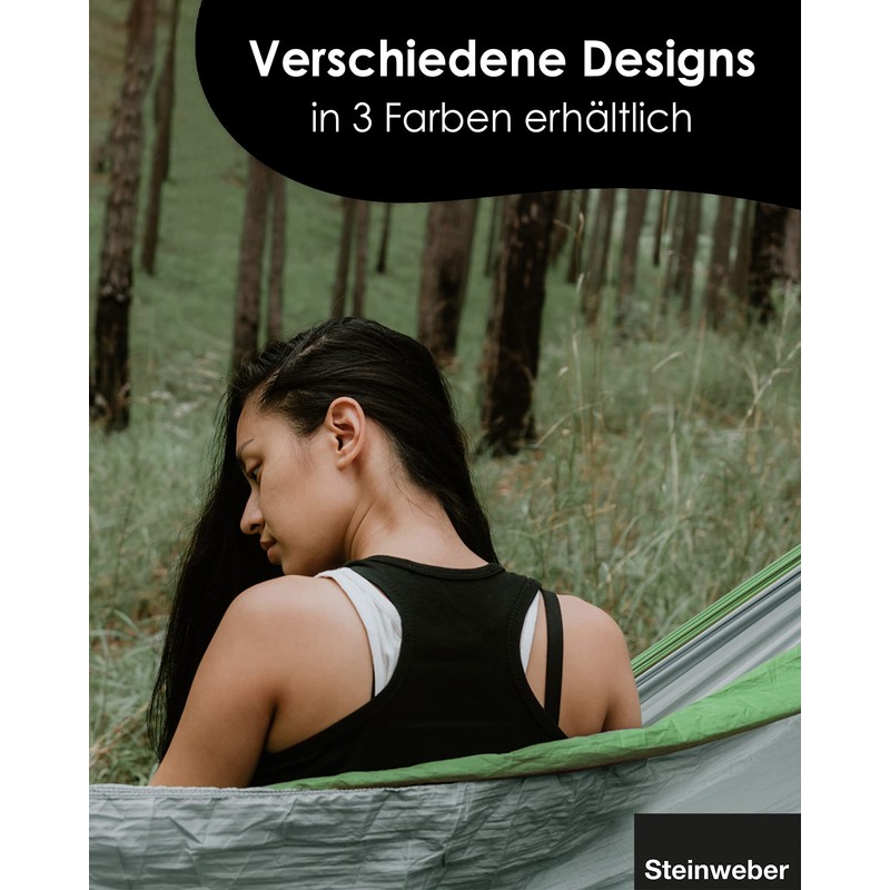 STEINWEBER Ultralight Hammock for Camping & Hiking - Parachute Silk