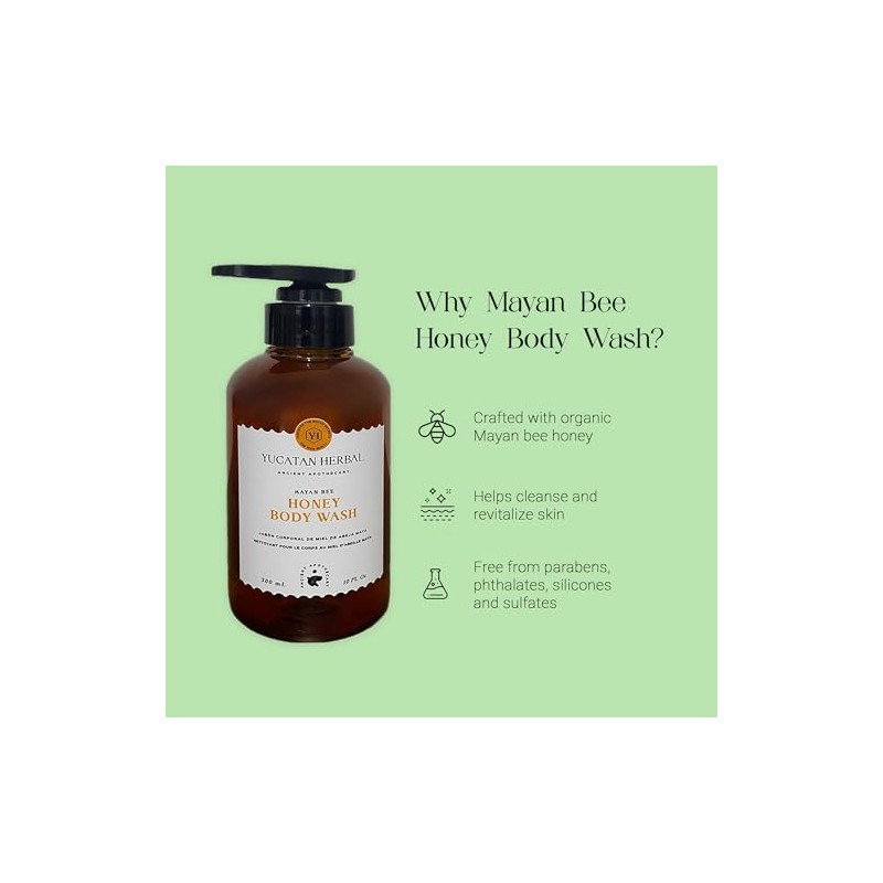 Yucatan Herbal Jabón Corporal de Miel de Abeja Maya