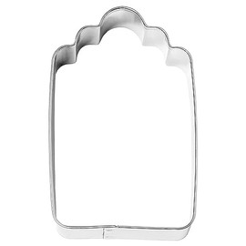 Birkmann 1010716410 Avantgarde Label 8.5 cm Plastic Grey Large Cookie Cutters, 5 x 3 x 2 cm