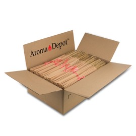 19'' Inch Long Jumbo Unscented Sticks 100 Bundles Full CASE 100% Natural Joss & Bamboo Punk Blanks. Add Any Aroma Depot Fragrance Oils to Make Your own Scented Incenses. (Natural)