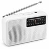 Portable AM/FM Emergency Radio – Battery-Powered Compact Radio with Telescopic