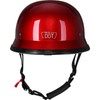 Yesmotor Helmet Half Shell German Motorcycle Helmet with Cycling Glasses