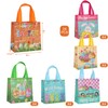 Colodeol 24 Pcs Easter Gift Bags with Handles,Non-Woven Treat Goodie