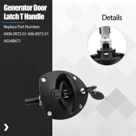 0406-0972-01 Generator Door Latch T Handle with 2 Keys CH751 Fit for Cummins for Kohler Generators Replace 406-0972-01 A034B471