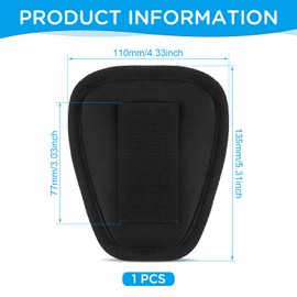 Handcuff Case Open Top, Handcuff Holster/Holder Nylon Handcuff Pouch for Belt Law Enforcement Security Officer Cuff Case for Duty Belt Reliable Fits for Standard Chain/Hinge Handcuffs