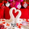 EXCEART 48pcs Plastic Heart Tree Hanging Ornaments Valentine's Day Wedding