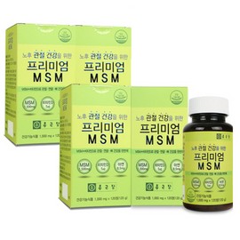 Chong Kun Dang Premium MSM 120 tablets, 4 bottles, 8 months supply/joint / 종근당 프리미엄 MSM 120정 4병 8개월분/관절